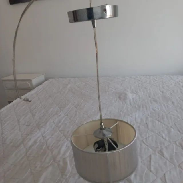Lustre Pendente Pequeno cor Prata - Foto 3