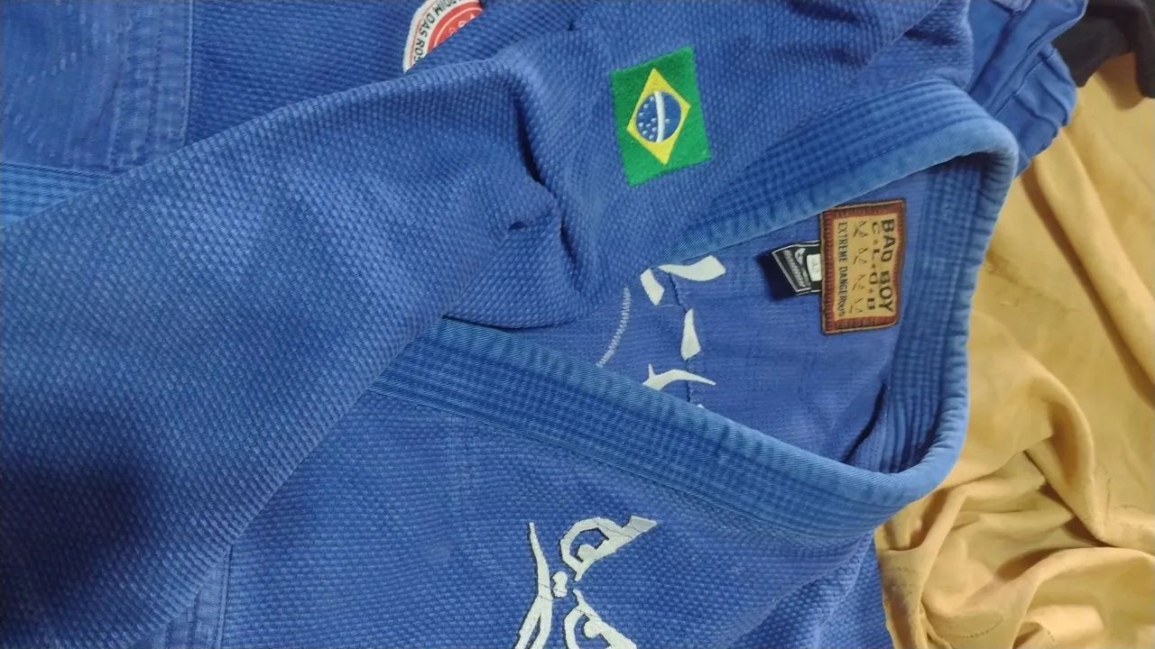 Kimono Jiu-Jitsu Bad Boy - Azul - Foto 2