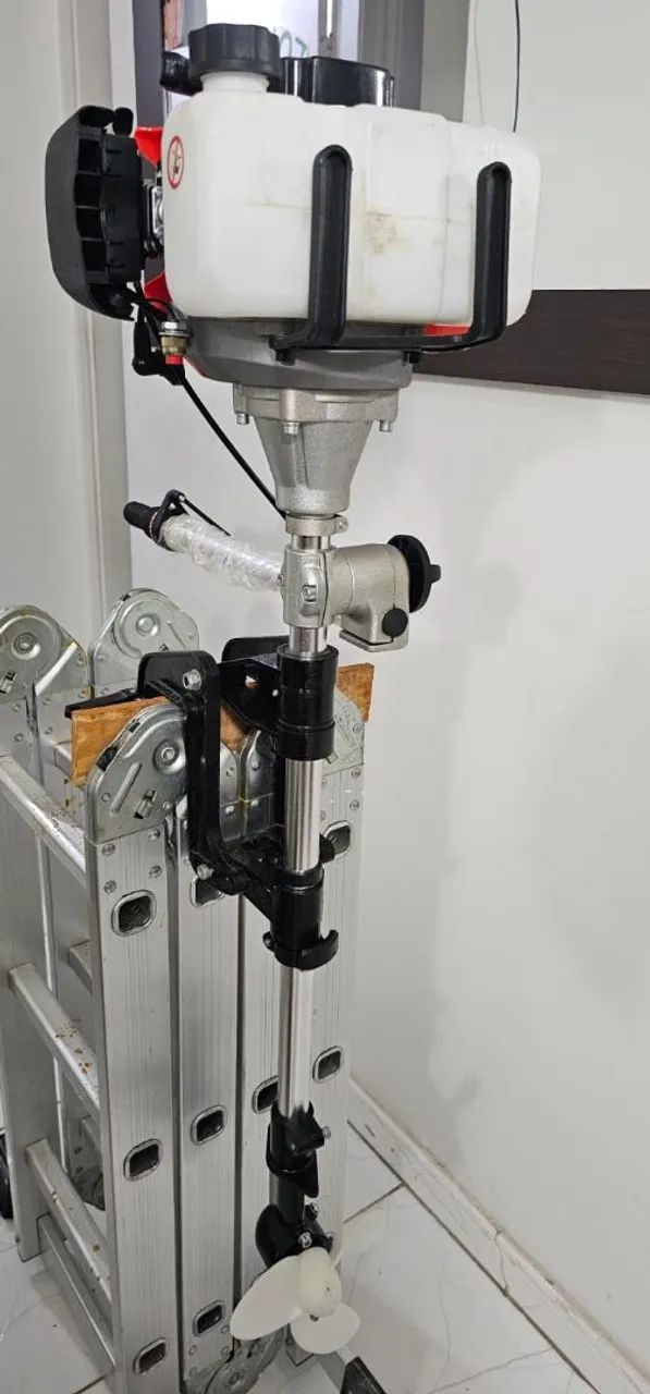 ? MOTOR DE POPA 52CC - NOVO, NUNCA USADO! ? - Foto 2