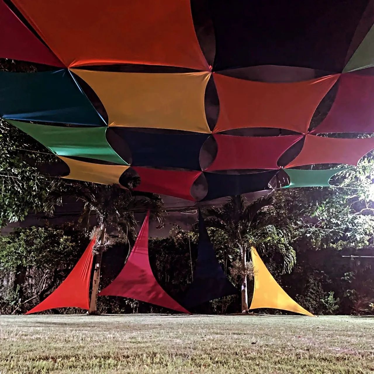 Mosaico de malhas tensionadas para decoração de eventos  - Foto 4