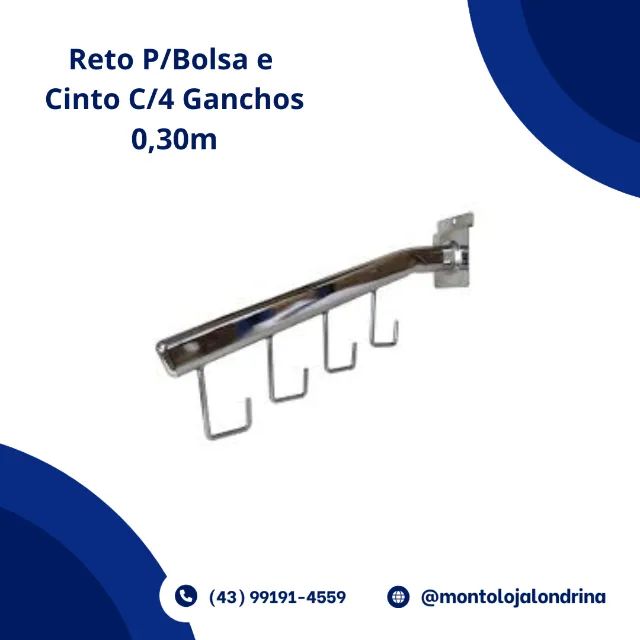 Reto P/ Bolsa e Cinto C/ 4 Ganchos 