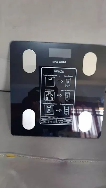 Balança Digital Bioimpedância Corporal, Até 180kg - Nova - Foto 4