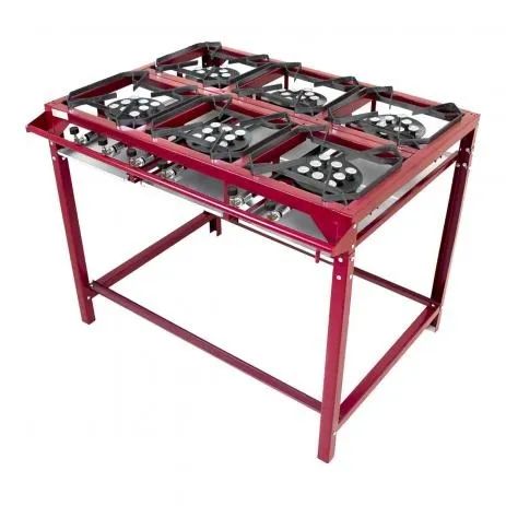 Fogão industrial 6 bocas ALTA pressão, NOVO, garantia e entrega GRÁTIS*