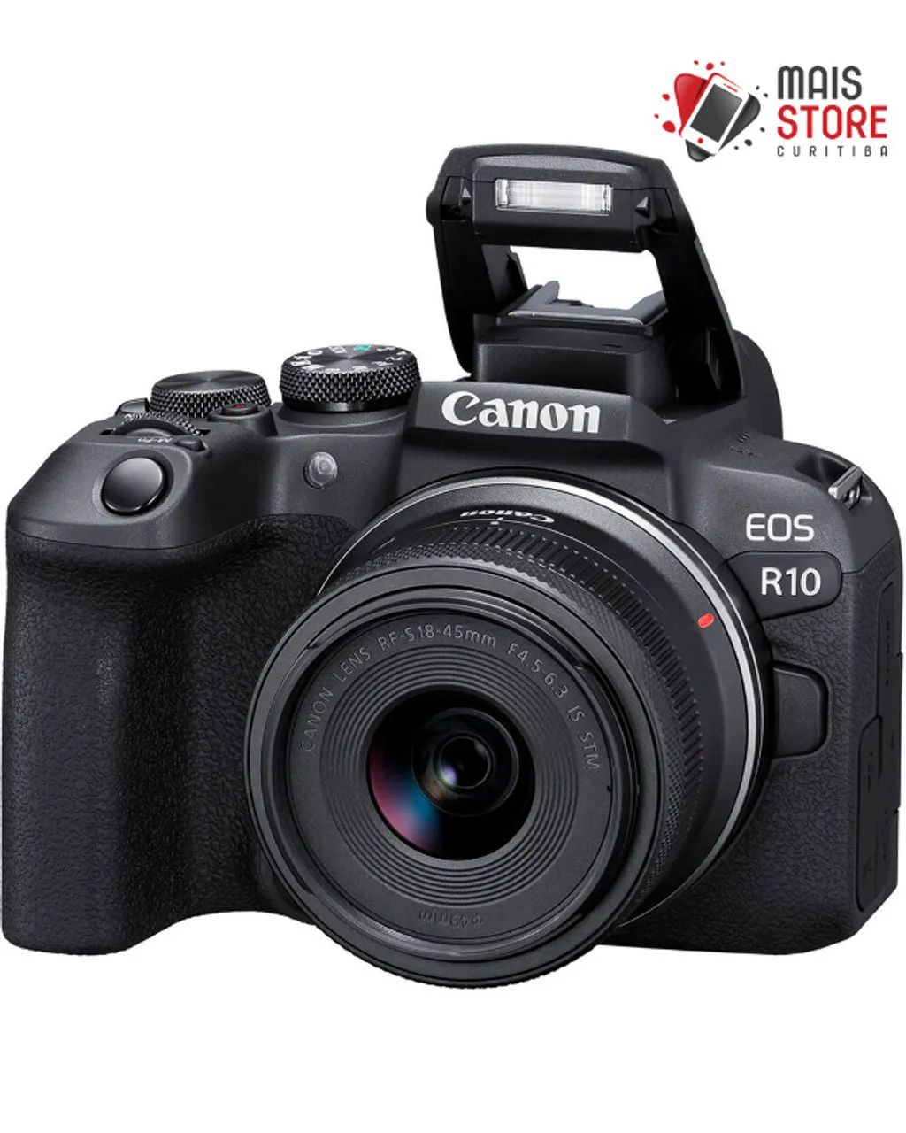 Câmera Canon Eos R10 Kit Com Lente Rf 18-45mm F/4.5-6.3 IS Stm - Foto 4