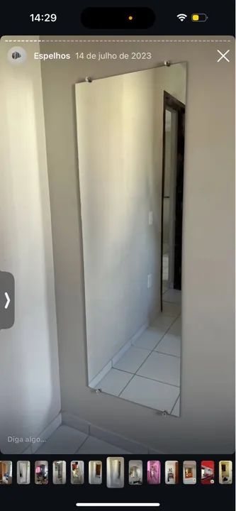 Espelho promocional R$250,00
