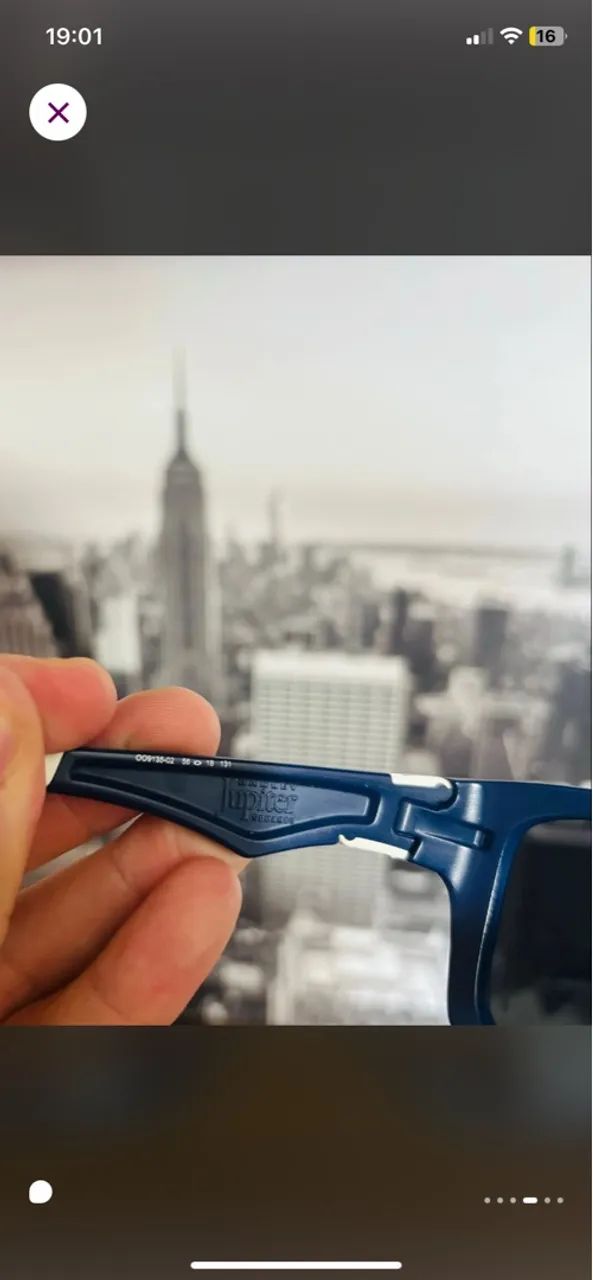 Óculos Oakley Júpiter Squared Navy Matte - Foto 4