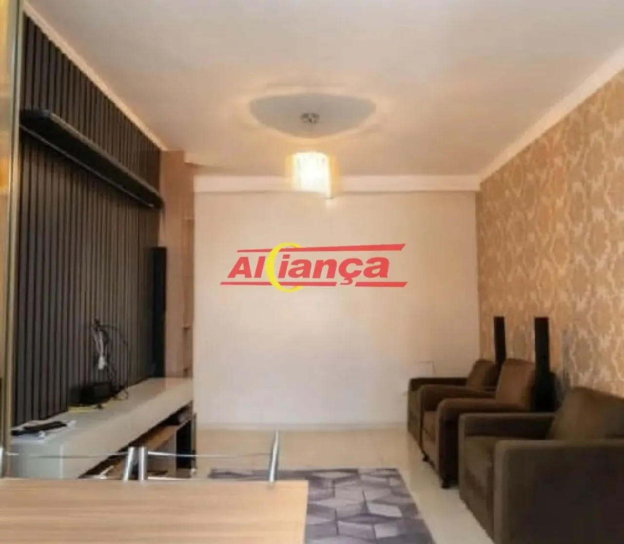 lindo apto 2 dorms, sendo 1 suite 59 m2 sacada gourmet andar alto prox shopping maia 480 m