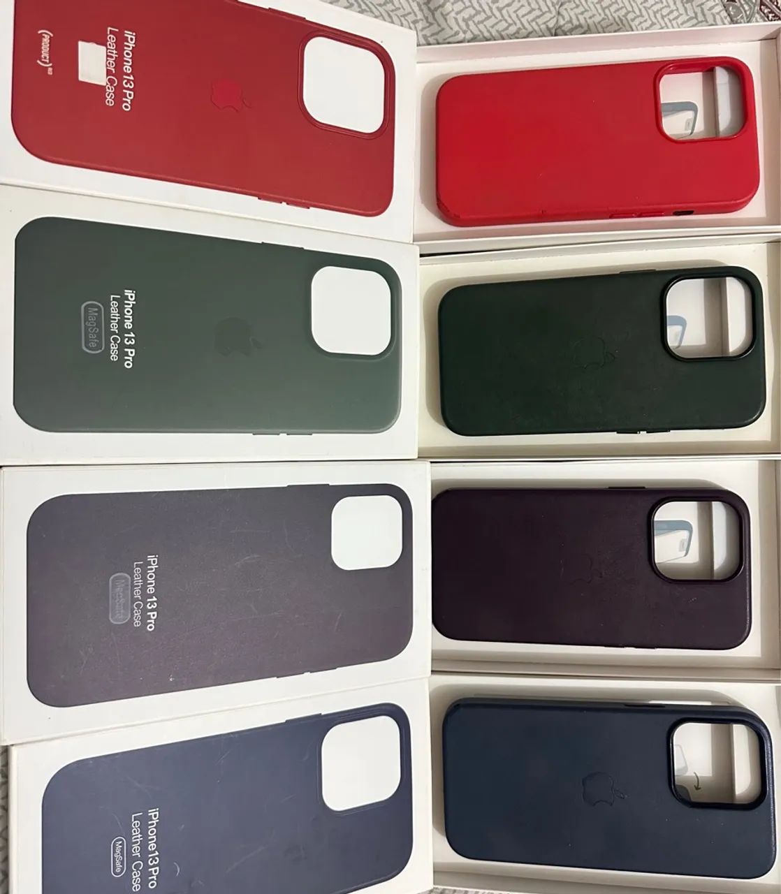 Kit com 4 Capas de Couro iPhone 13 Pro - Diversas Cores - Foto 2