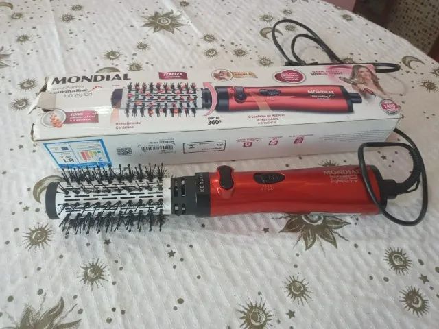 SECADO DE CABELO MONDIAL - ESCOVA ROTATIVA TOURMALINE / 1000 WATTS / GIRO 360  / 2 SENTIDO - Foto 2