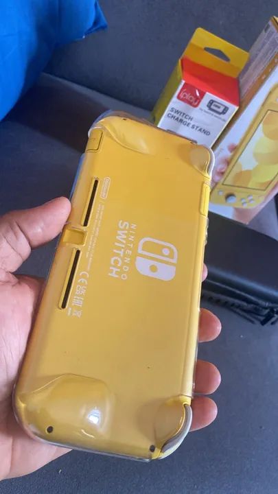 Nintendo Switch Lite Amarelo desbloqueado 128 g - Foto 2