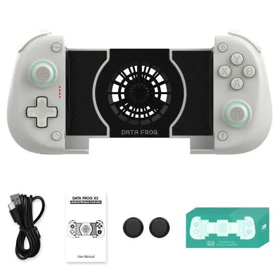Controle gamepad bluetooth data frog x3 com cooler  - Foto 2