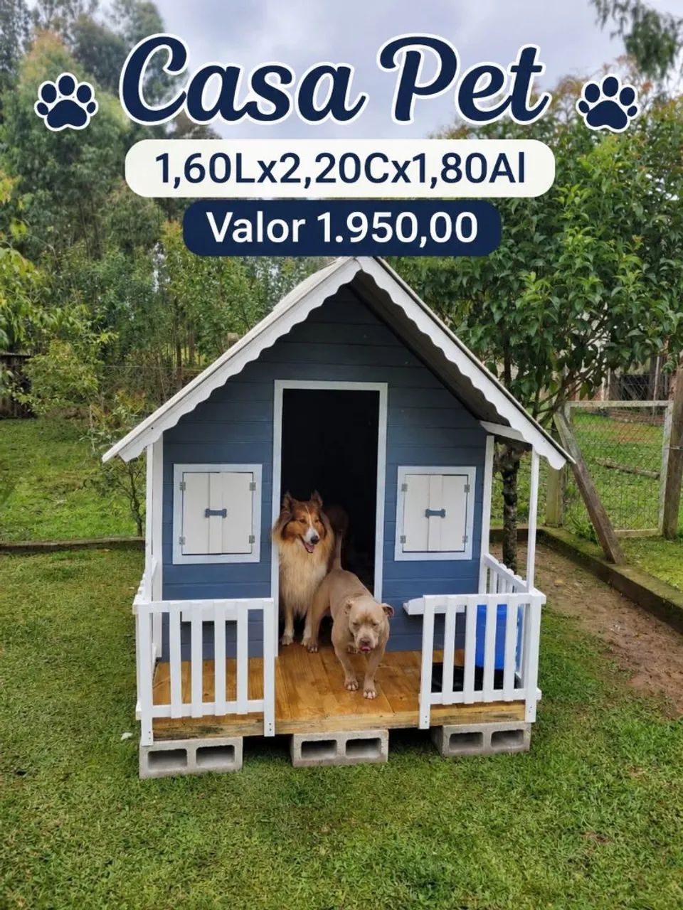 Casas de madeira  pets  - Foto 5
