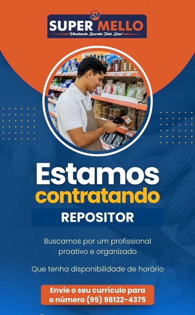 Vaga para Repositor 