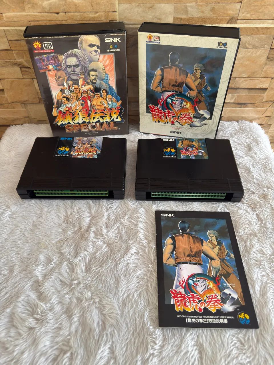 Lote com 2 Jogos Neo Geo AES - Raridade de Coleção ( faço envio )