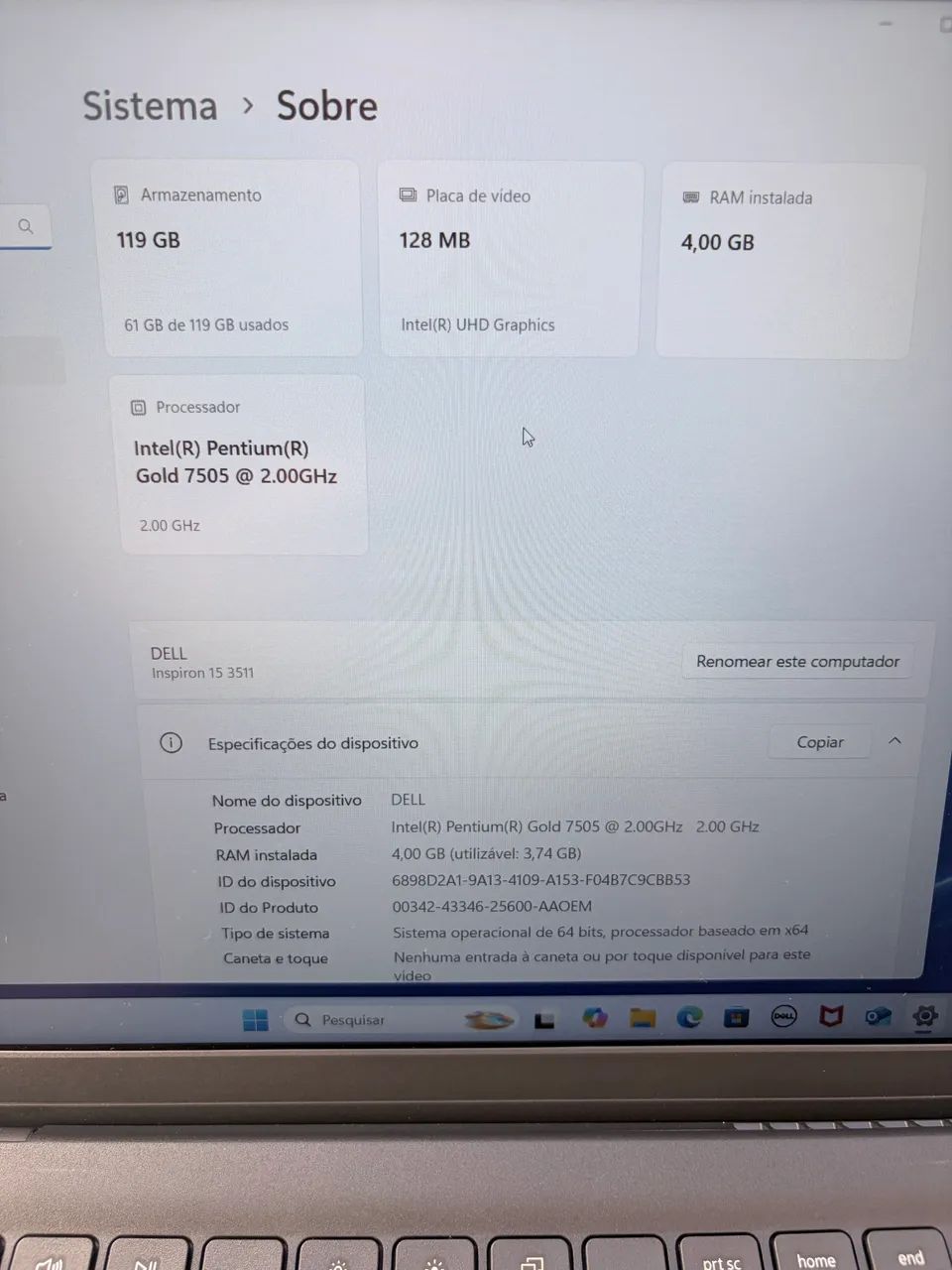 Notebook Dell Inspiron Pentium  - Foto 5