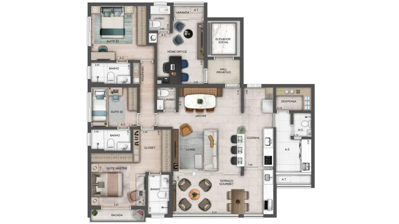 PLANTA 142m²