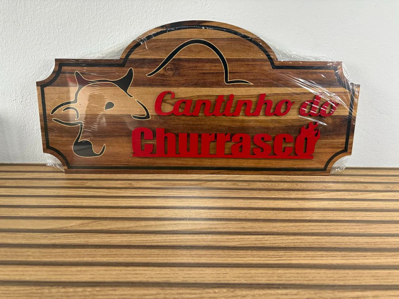 Placa cantinho do churrasco 