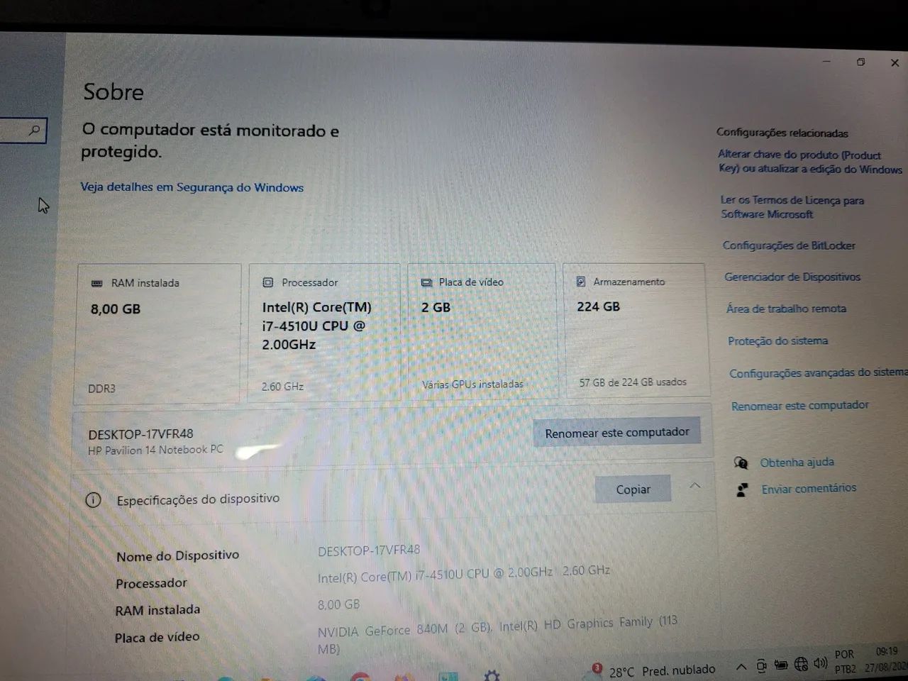 Notebook HP I7 - Foto 3