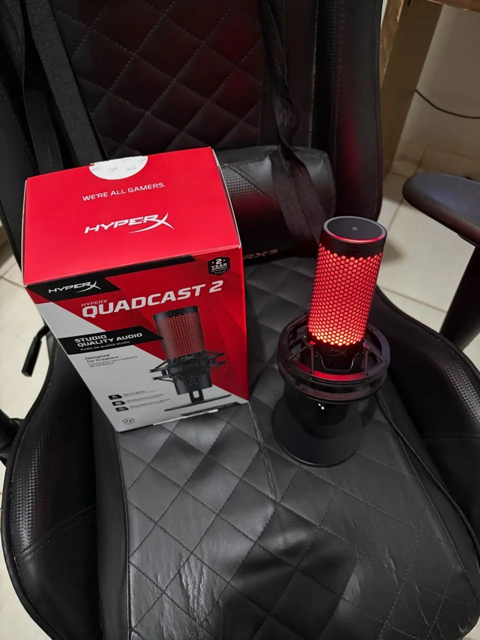 Microfone HyperX QuadCast 2 com NF - Foto 3