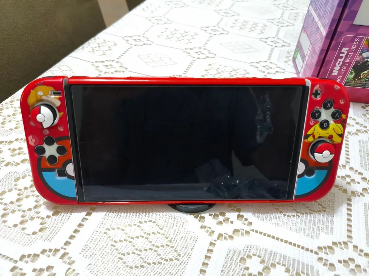 Nintendo switch oled desbloqueado 512gb + acessorios - Foto 2