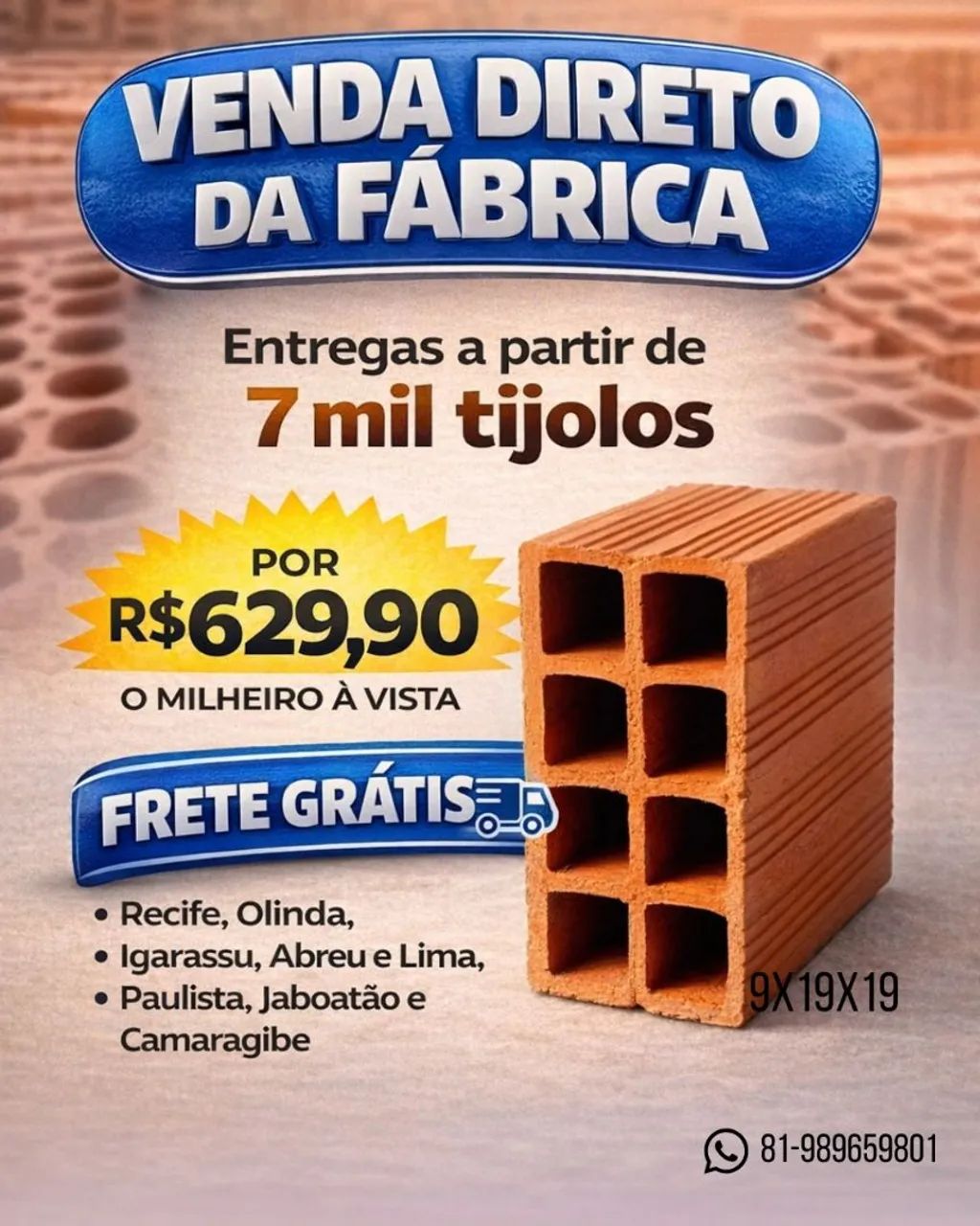 Bricks Direct from the Factory