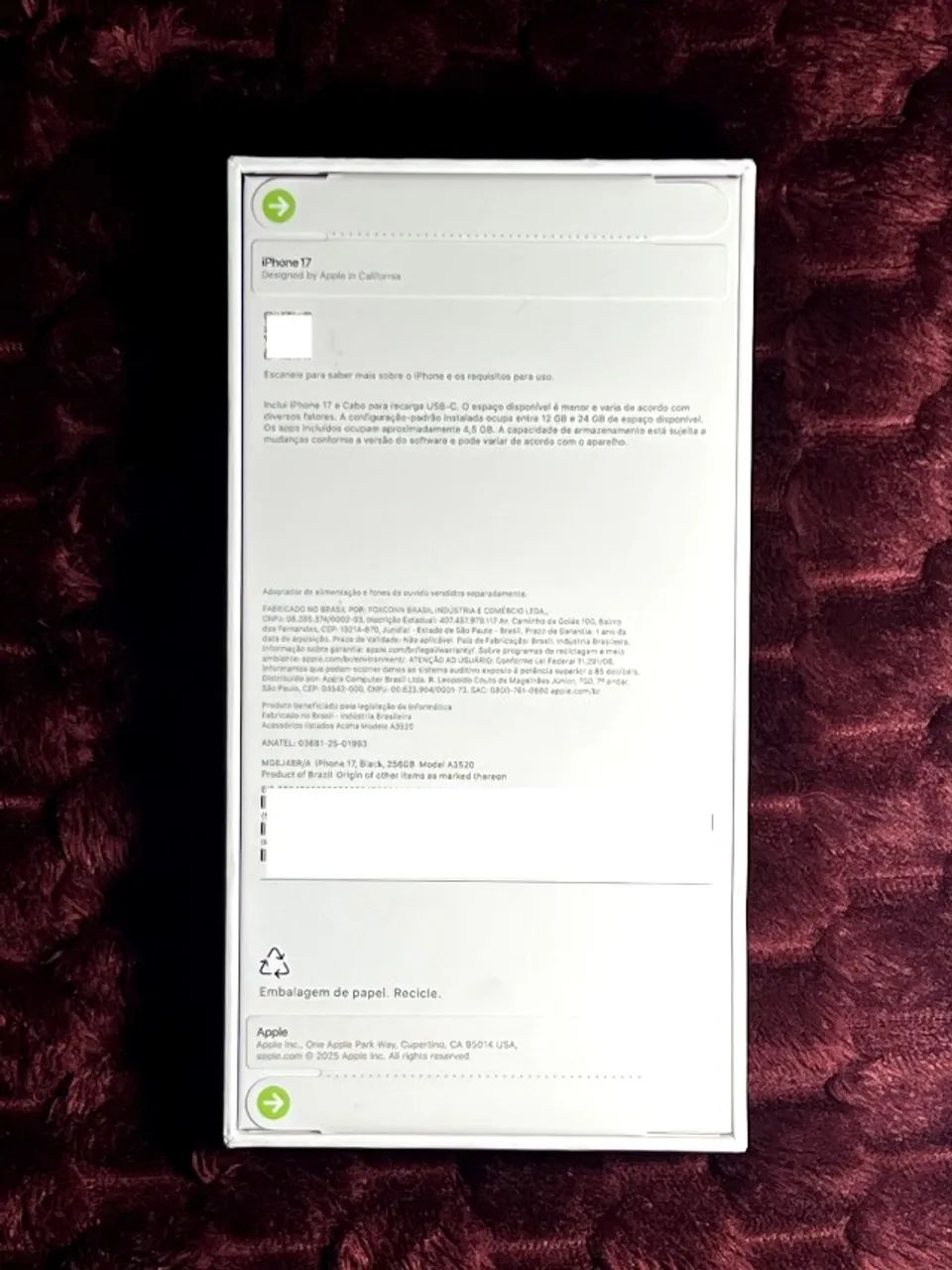 iPhone 17 preto 256GB lacrado (Anatel) - Foto 3