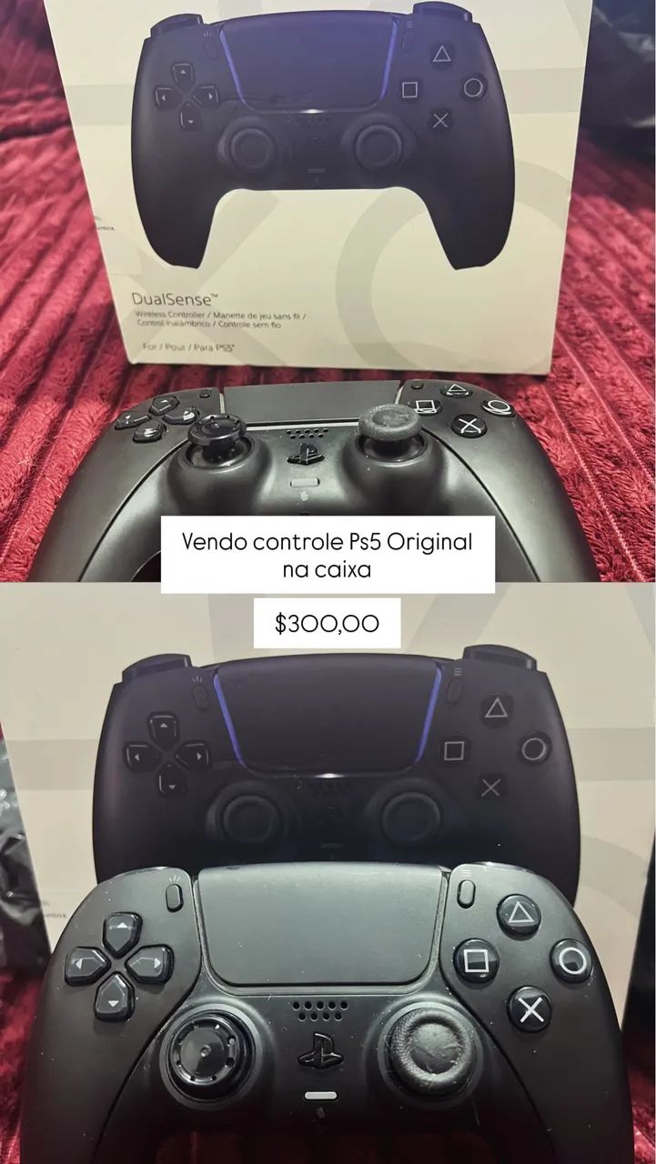 Controle Ps5 Preto Original