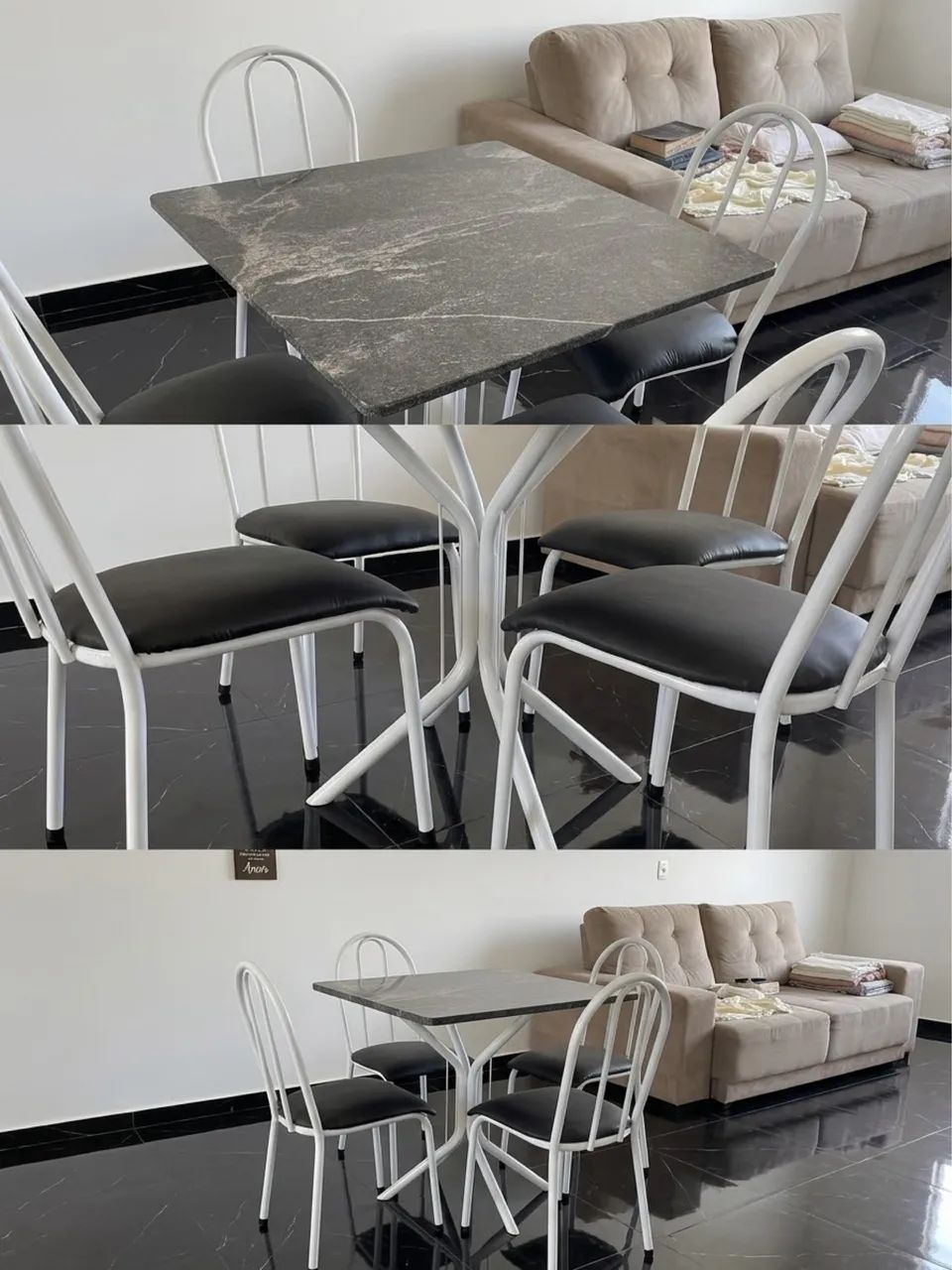 Conjunto de mesa com 4 cadeiras  - Foto 2