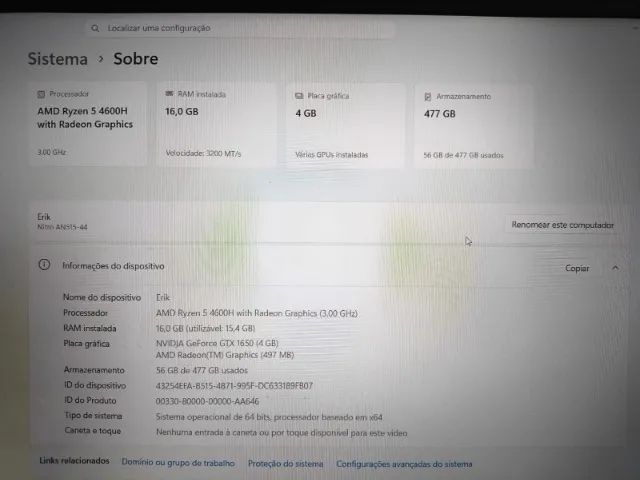 Notebook Gamer Acer nitro 5 - Foto 2