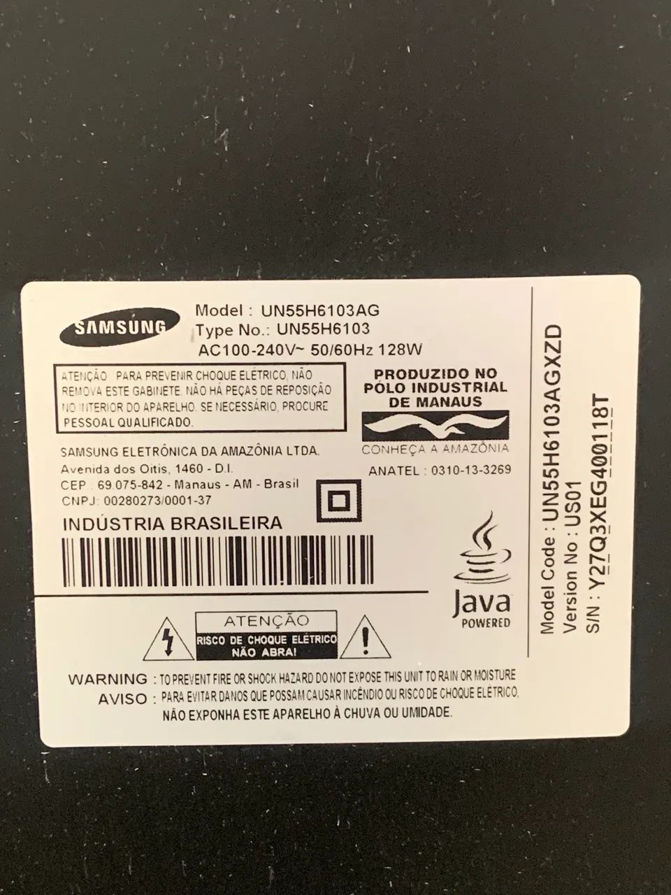 Vendo Smart TV Samsung 55 Polegadas com defeito - Foto 4