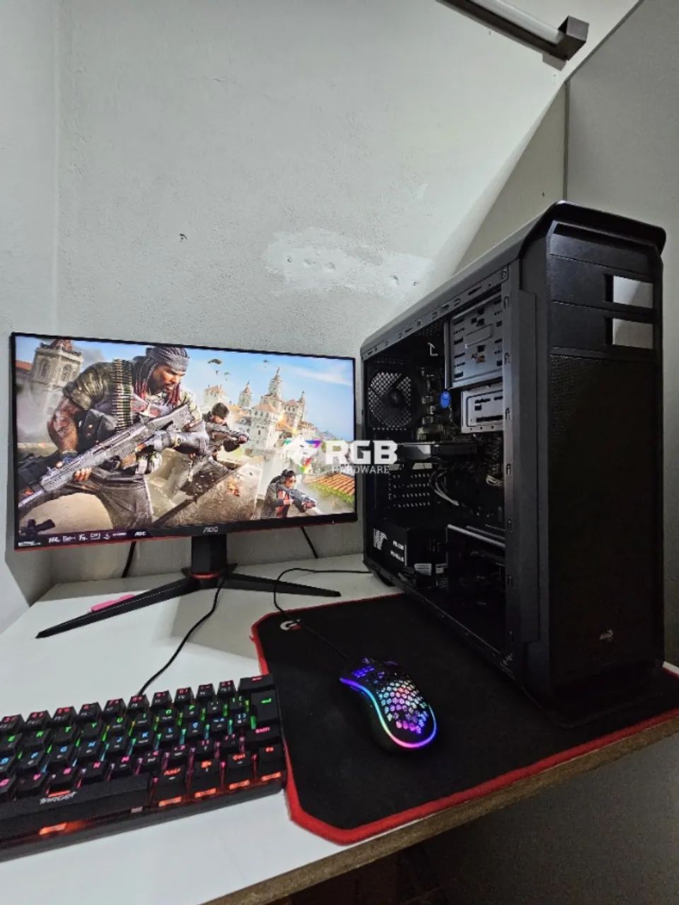 PC Gamer Core i3 8100 GTX1050-Ti 4GB DDR4 8GB SSD 256GB