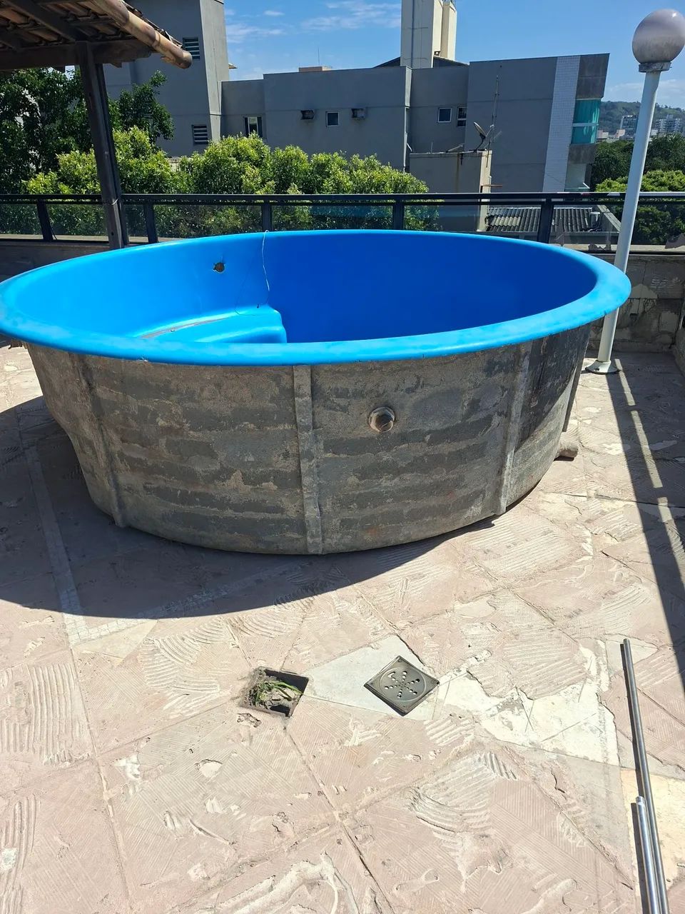 Piscina de fibra de vidro 