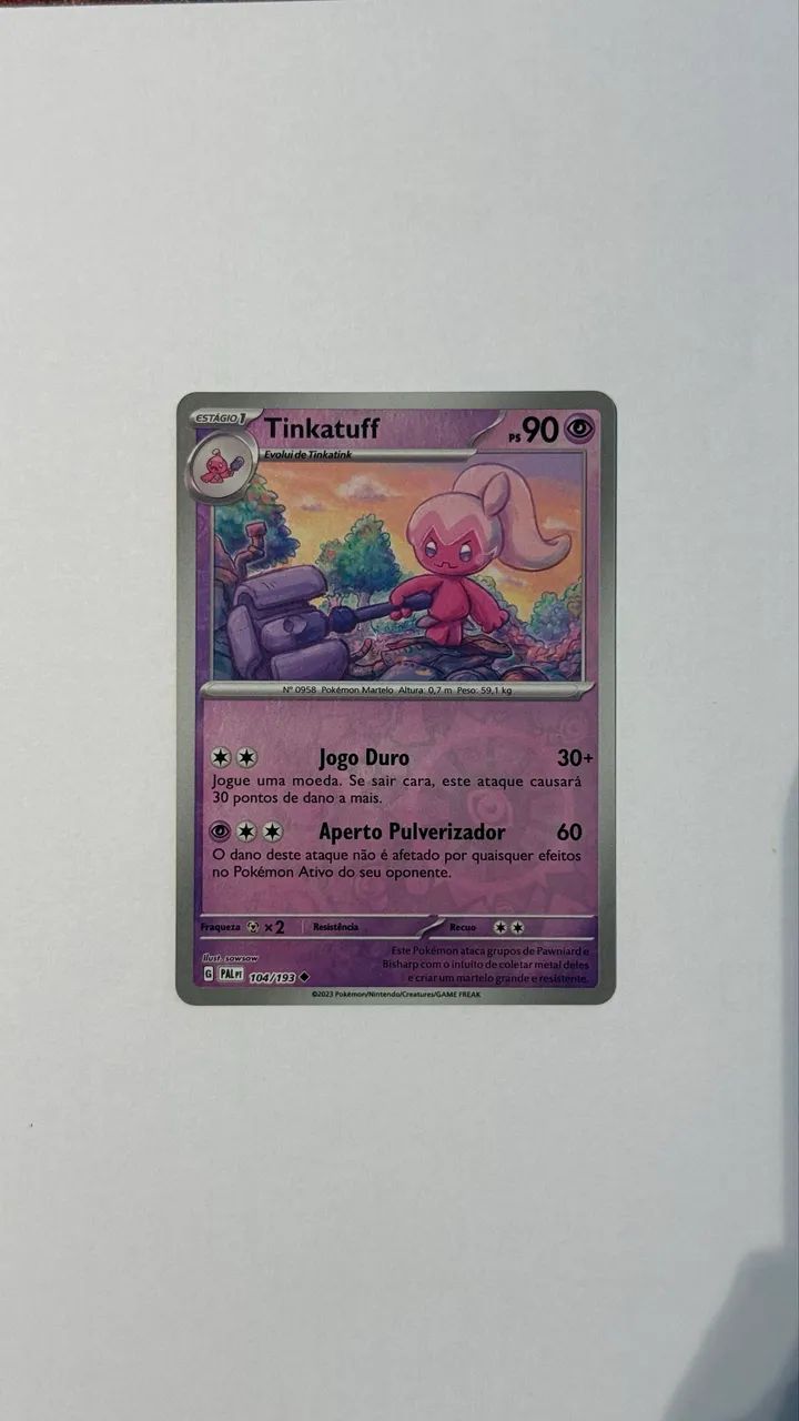 Cartas Pokémon Cadeia de Evolução TINKANON - Foto 3