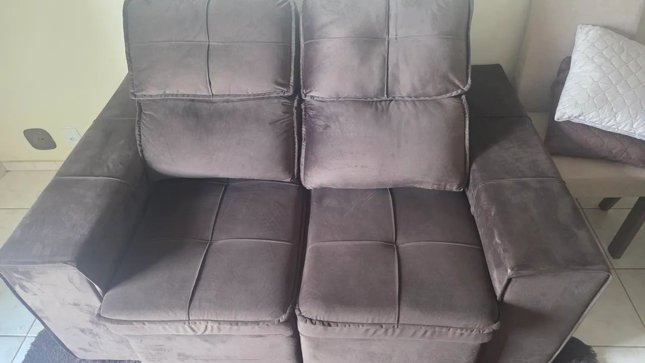Sofá Retrátil Gralha Azul Denton 1,60x1.6065580435093890122