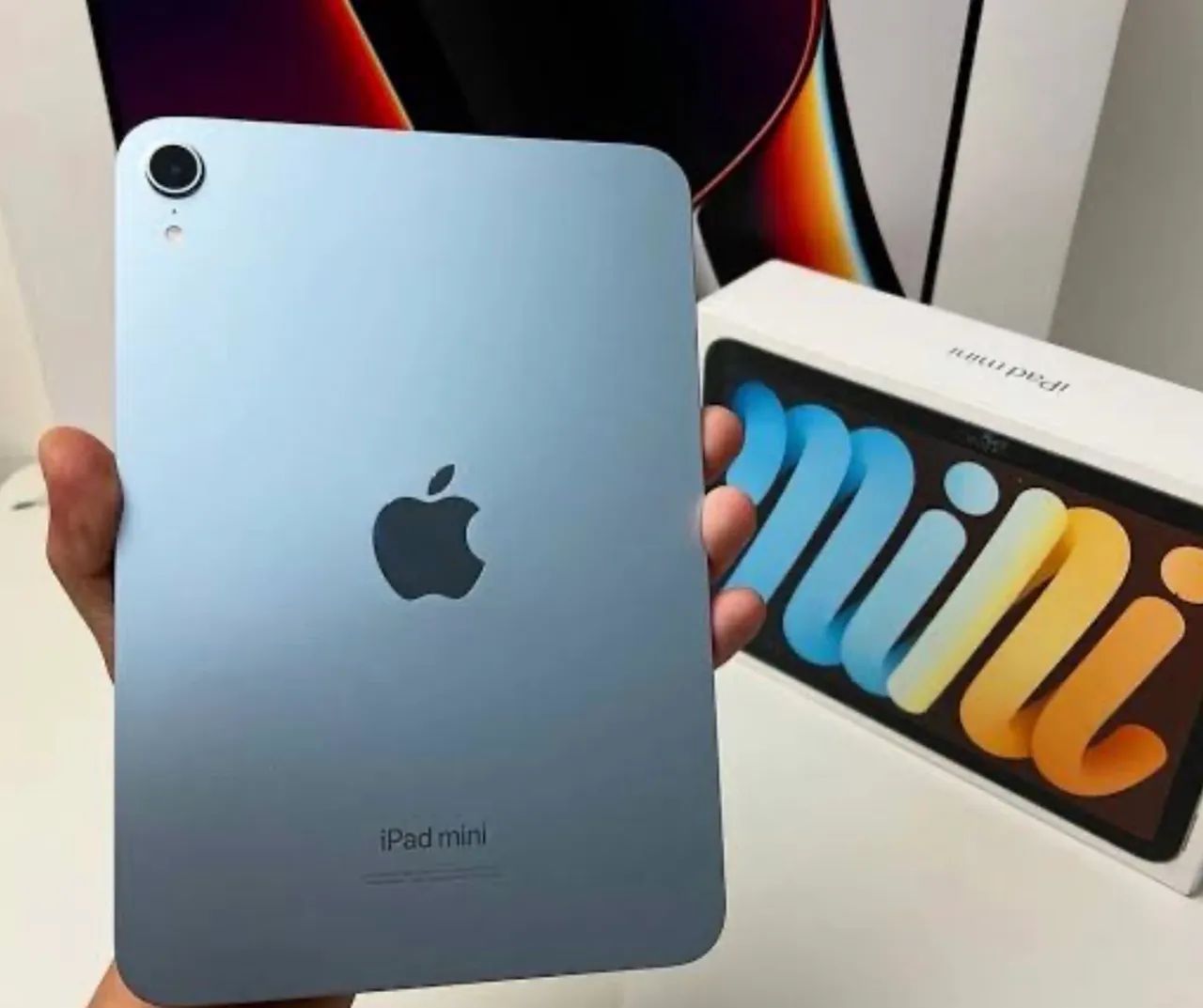 iPad mini 7 azul+ Apple Pencil Pro + capa Apple Original magnética  - Foto 3