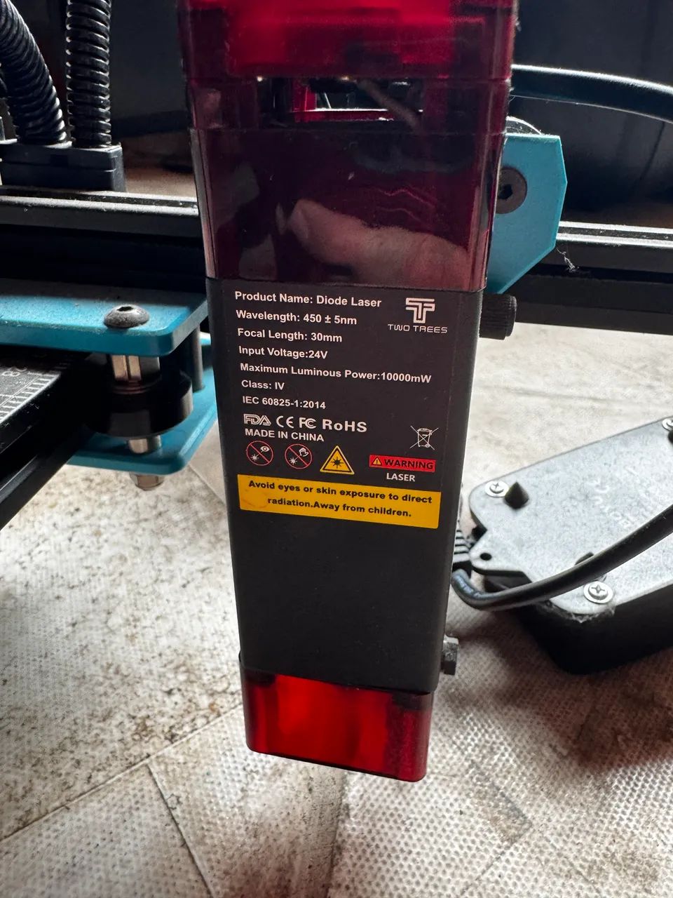 10W TTS-10 PRO Gravadora a laser + compressor de Ar - Foto 5