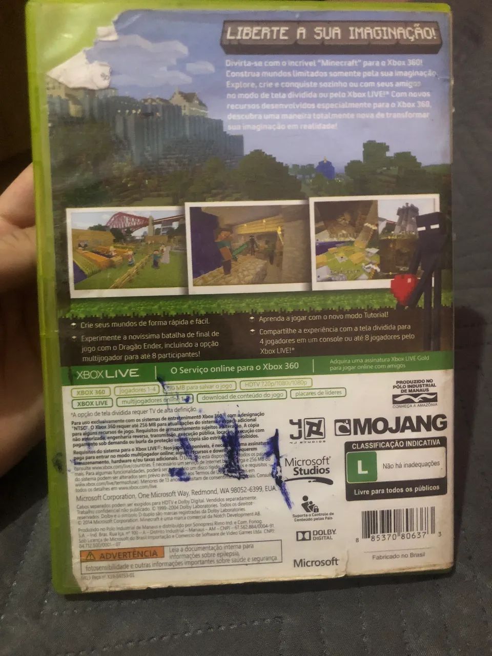 Minecraft jogo Xbox 360. - Foto 3