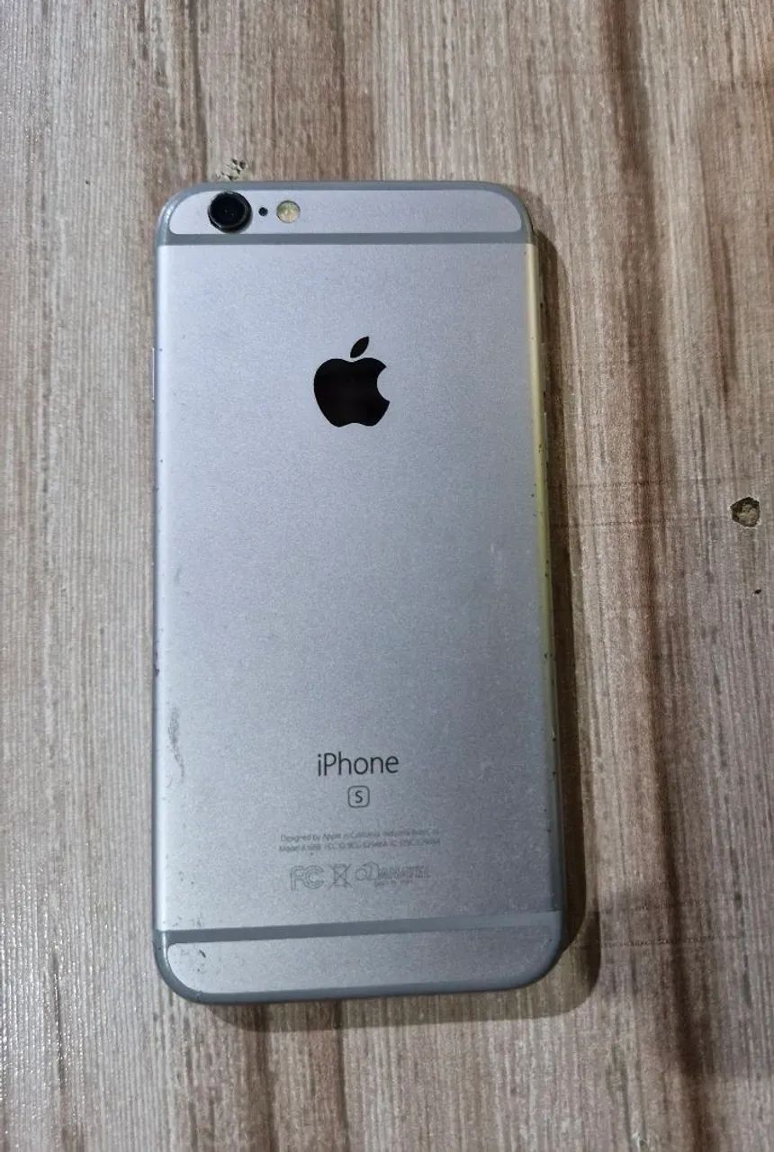 Iphone 6S Prata - Celular quebrado 