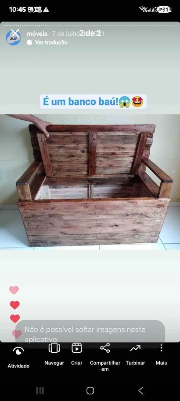 Banco baú  - Foto 2