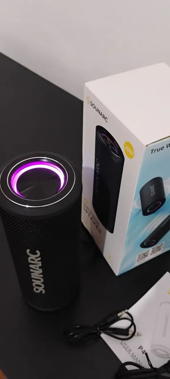 Caixa de som Bluetooth top com graves potentes e de qualidade - Foto 2