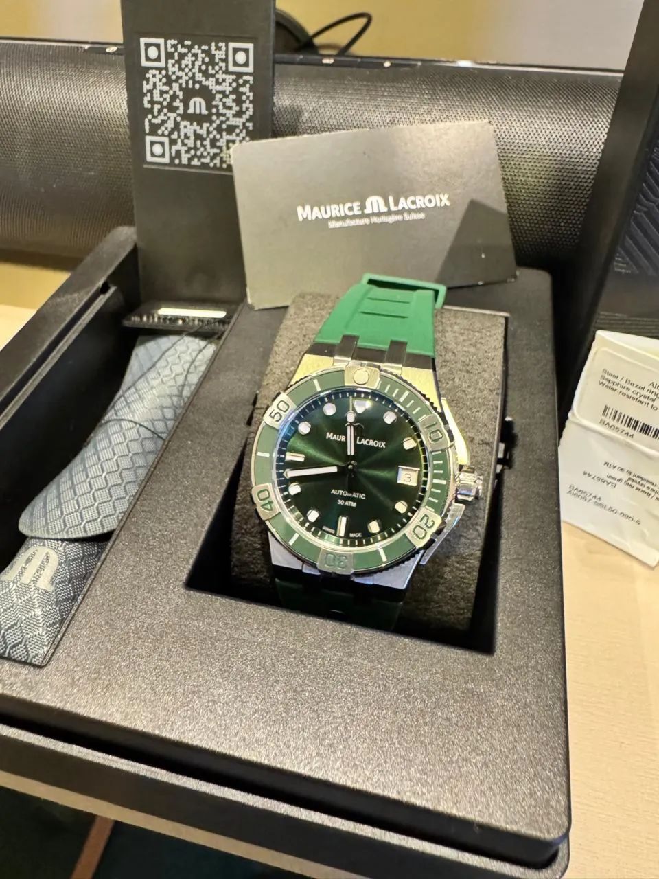 Maurice Lacroix Aikon Automatic Green Dial Ref. AI6008-SS000-630-5