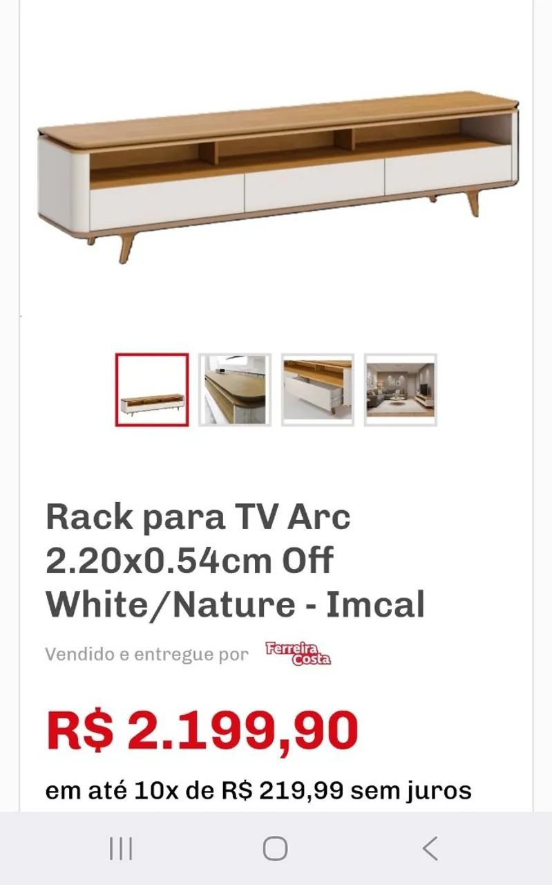 Vendo rack imcal 2.20m
