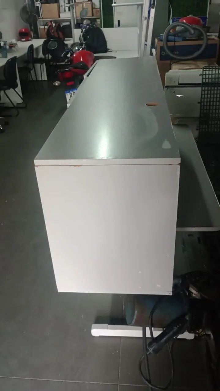 Armário multiuso branco 3 compartimentos - MDF - Foto 4