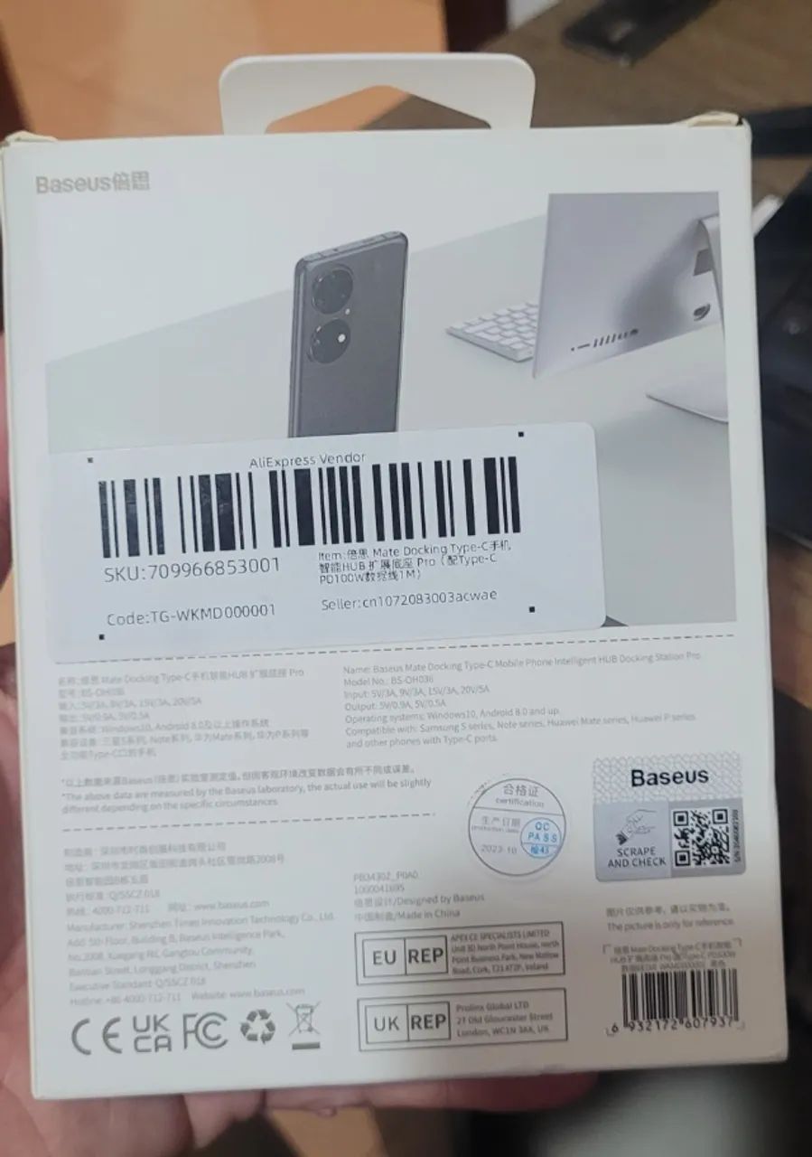 Base docking usb tipo c - Baseus - funciona com samsung dex - Foto 2
