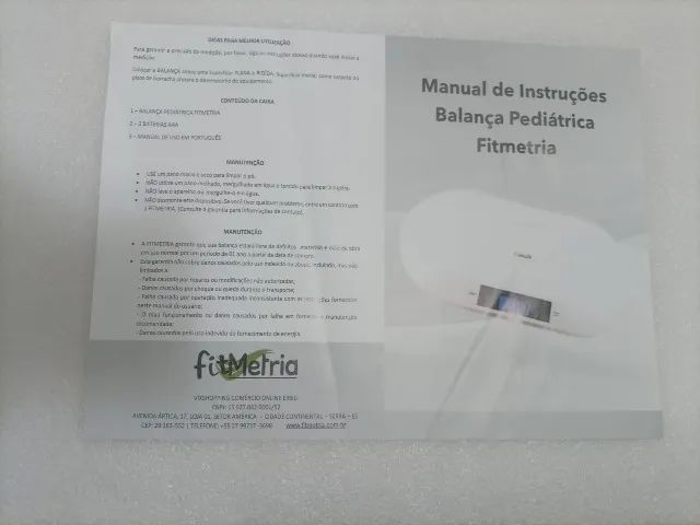Balança Digital Pediátrica Fitmetria - 20kg - Foto 3