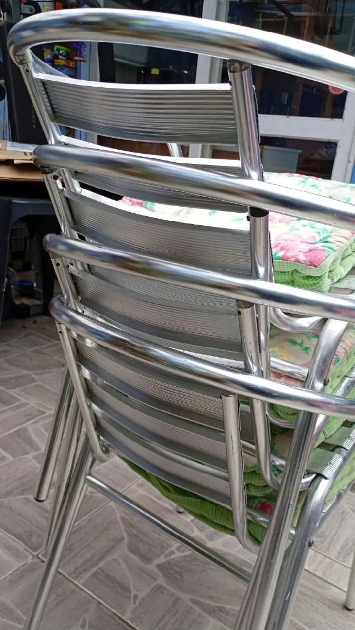 Vendo cadeira de alumínio  - Foto 5