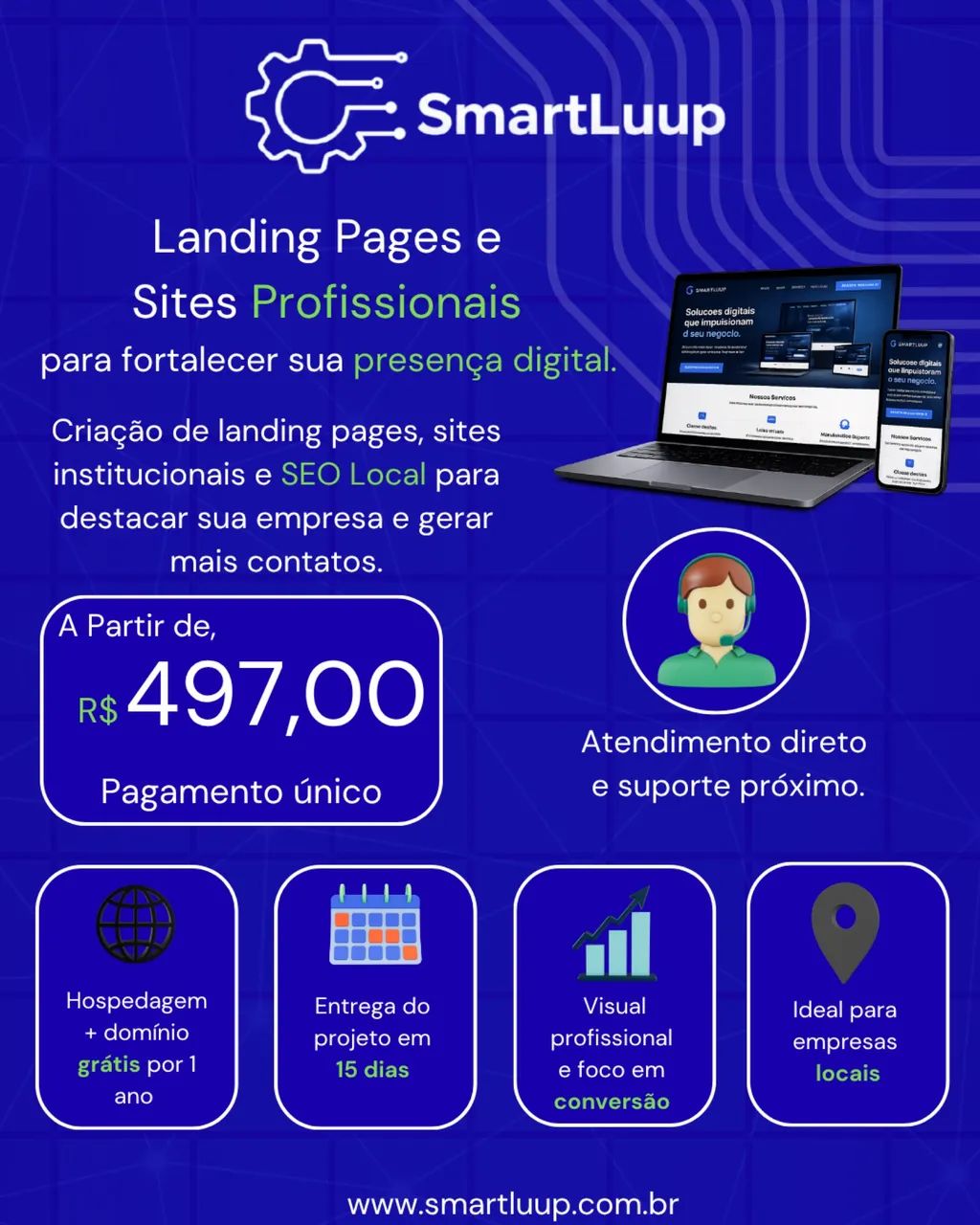 Site e aplicativo 