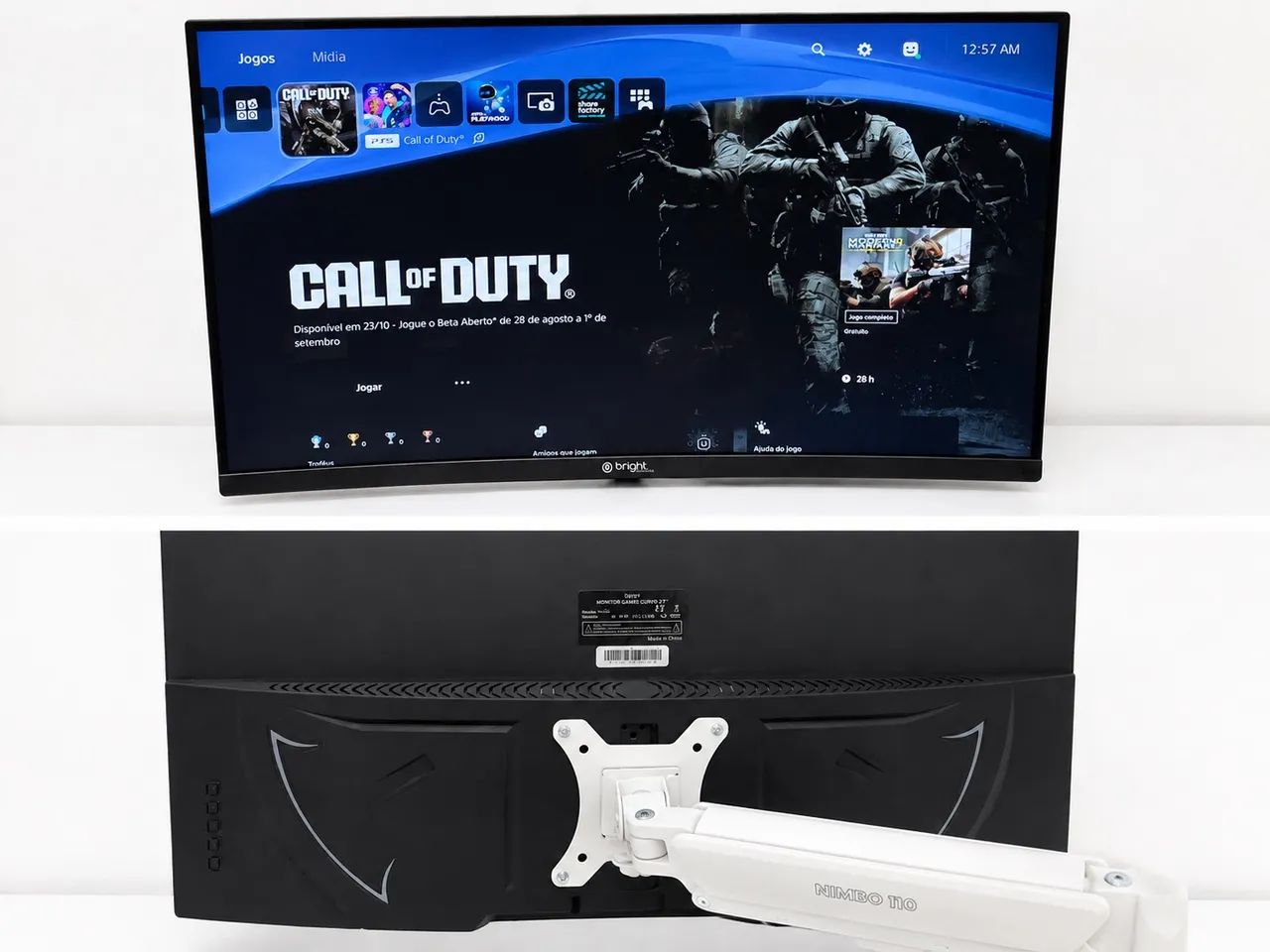 ? Monitor Gamer Curvo Bright 27? - Full HD