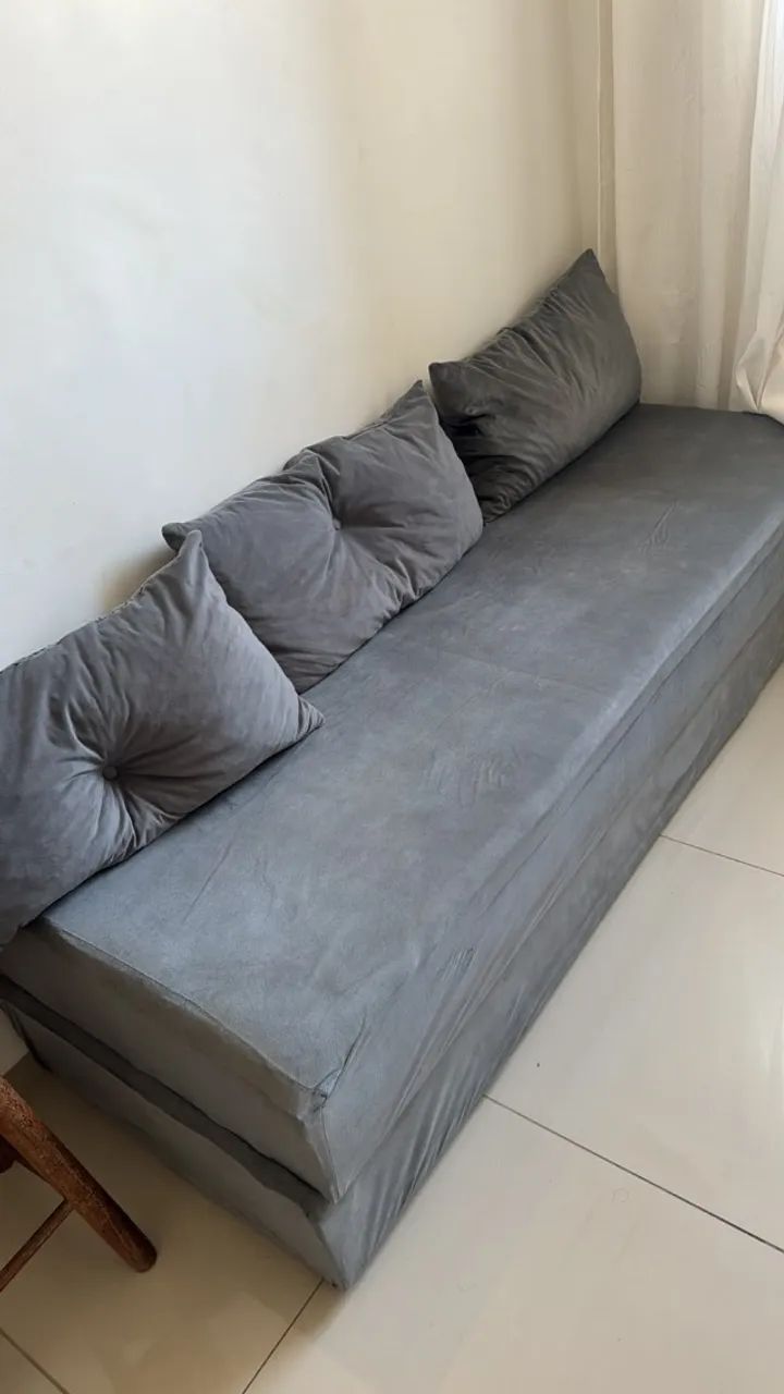 Sofá Cama 3 Lugares 