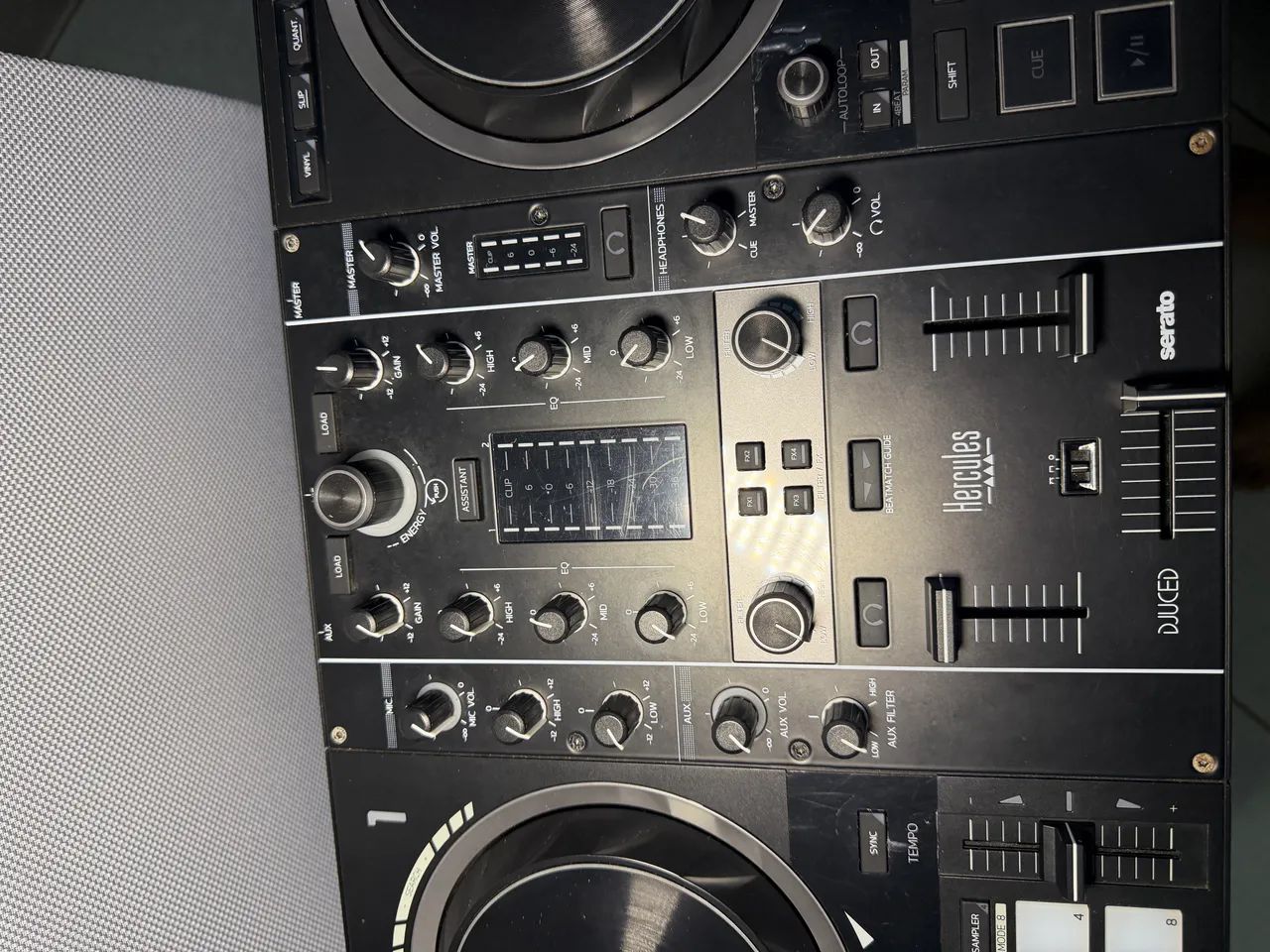 CONTROLADORA DJ HÉRCULES INPULSE 500 + CASE + CAIXA + MANUAL - Foto 5